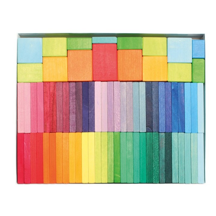 Pista de madera de colores grimms