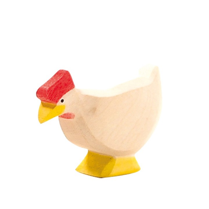 Gallina de madera de pie