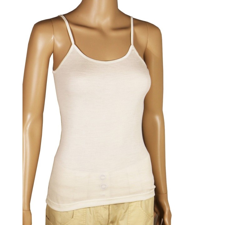 Camiseta de lana orgánica y seda