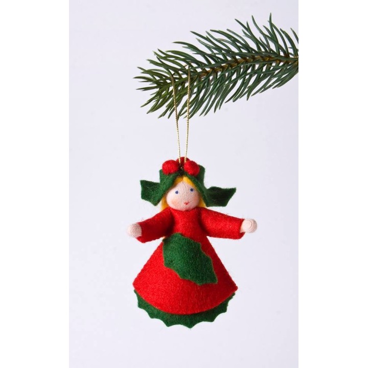Muñeca acebo para colgar