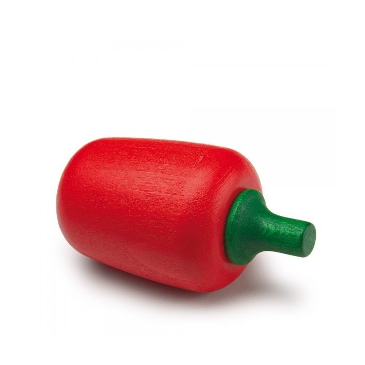 Pimiento rojo de madera