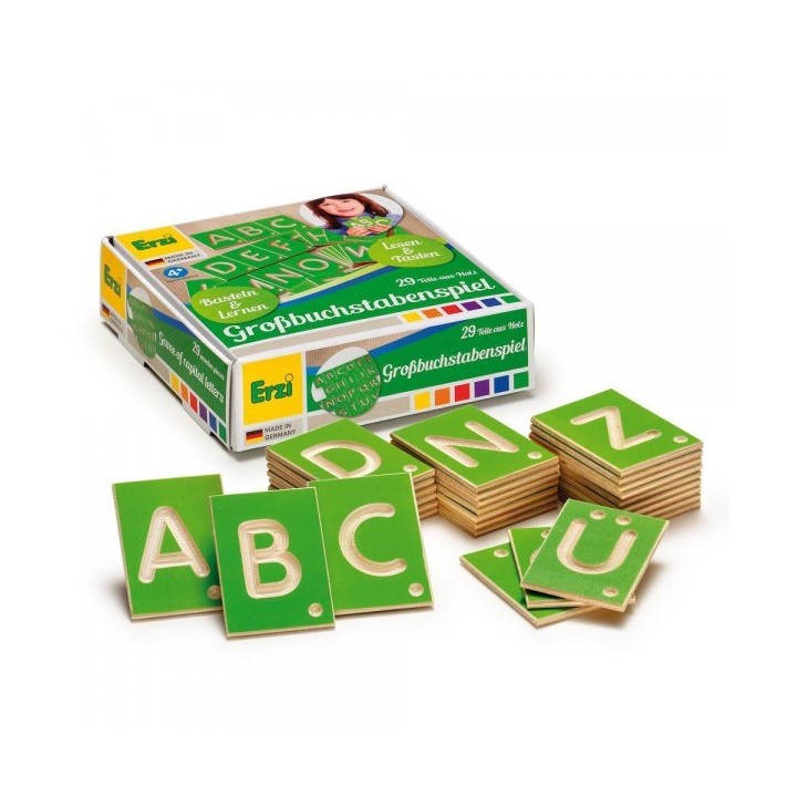 Letras mayúsculas con surco