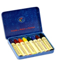 Stockmar - Lápices de cera 8 colores - surtido Waldorf - caja me