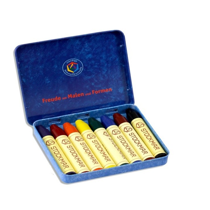 Stockmar - Lápices de cera 8 colores - surtido Waldorf - caja me