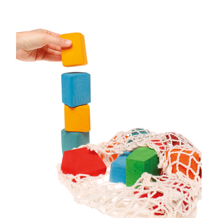 Tronquitos de construcción de colores grimms