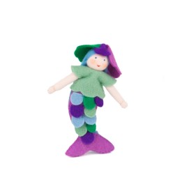 Muñeca sirena morada