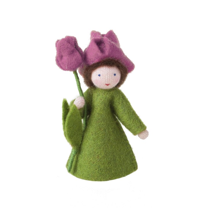 Muñeca flor tulipán rosa