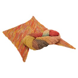 Lana orgánica y seda - colores otoño
