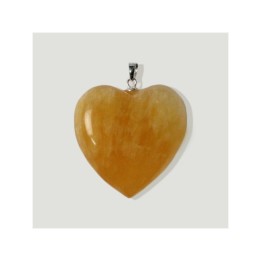 Colgante de plata corazón Calcita