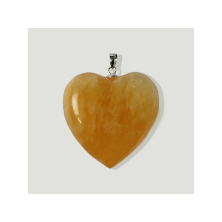 Colgante de plata corazón Calcita
