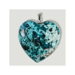 Colgante de plata corazón Crisocola