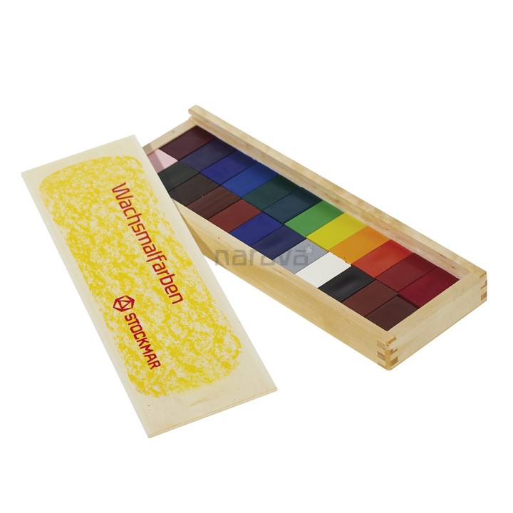Bloques de cera 24 colores