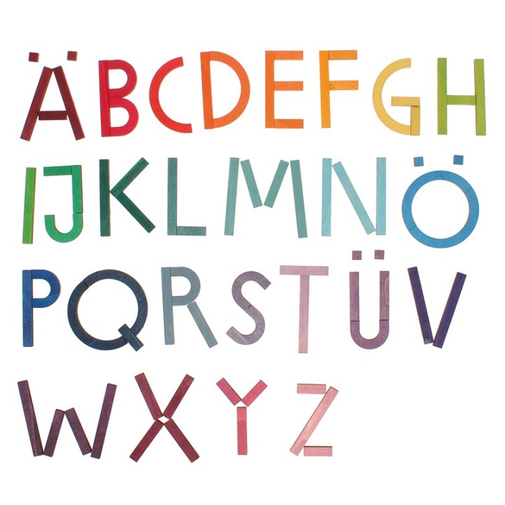 Juego de letras de madera
