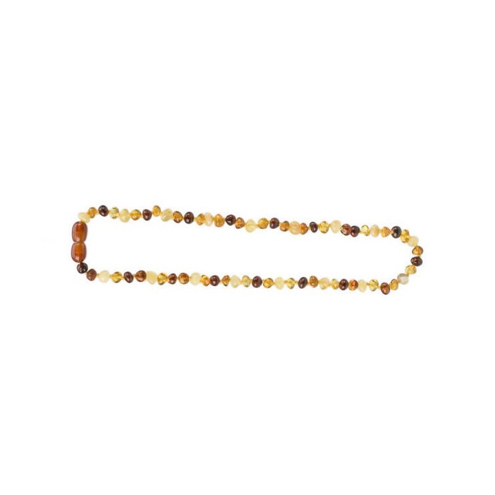 Collar de ambar multicolor