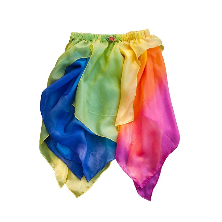 Falda de seda reversible