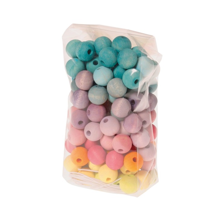 Bolitas de madera pastel 12 mm