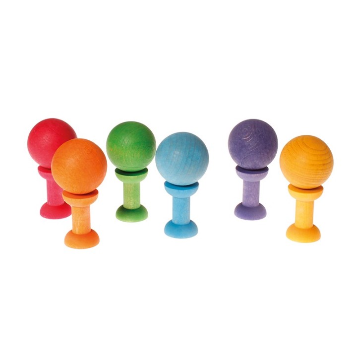 Bobinas de madera arco iris