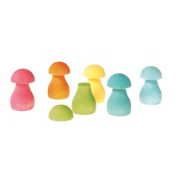 Setas de madera pastel