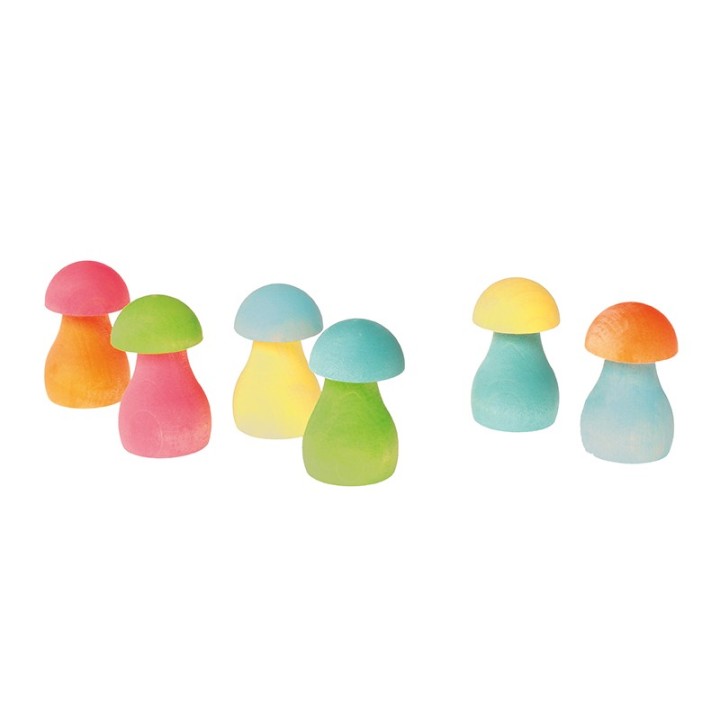 Setas de madera pastel