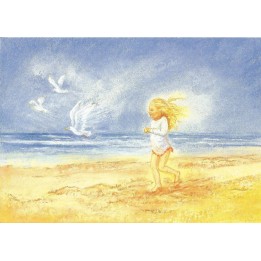 Postal - Corriendo con gaviotas
