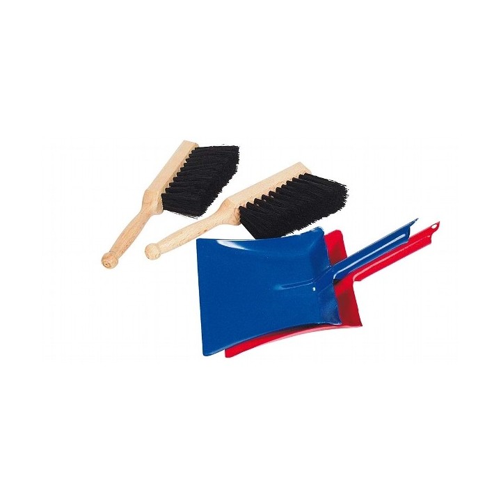 Escobilla y recogedor azul