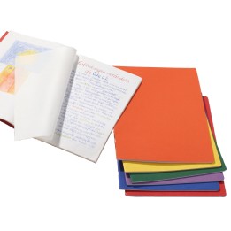 Cuaderno vertical  grande con hoja de seda