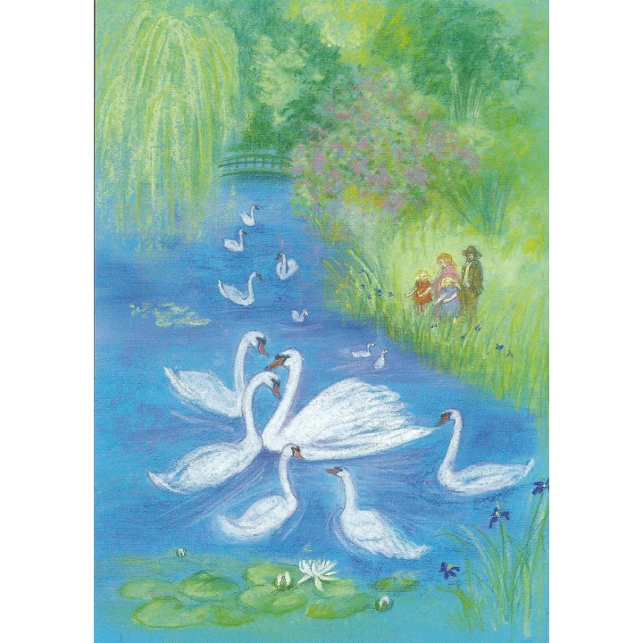 Postal - los cisnes