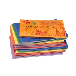 Cuaderno apaisado  con hoja de seda