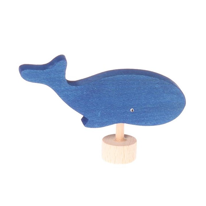 Figura de madera ballena