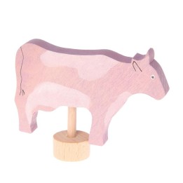 Figura de madera vaca