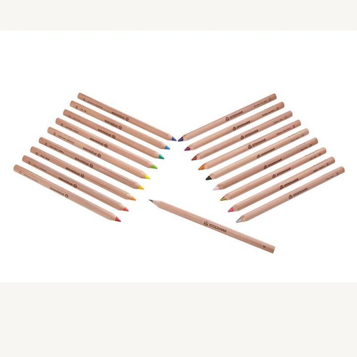 Lápices de madera 18 triangular stockmar