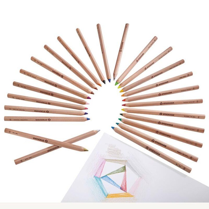 Lápices de madera 24 triangular stockmar