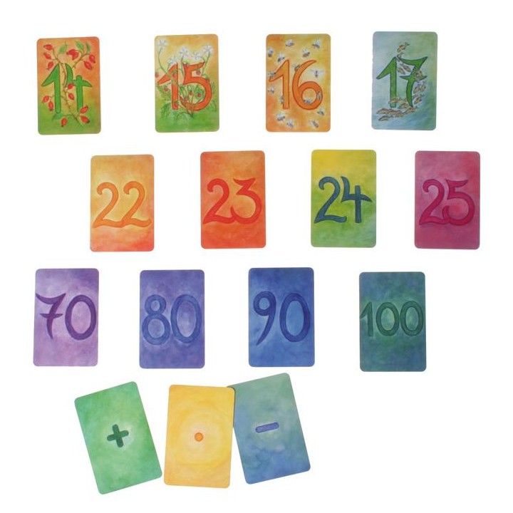 Tarjetas con números suplementario grimms