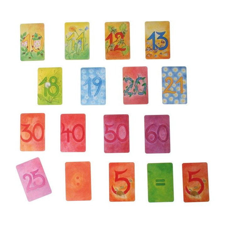 Tarjetas con números suplementario grimms