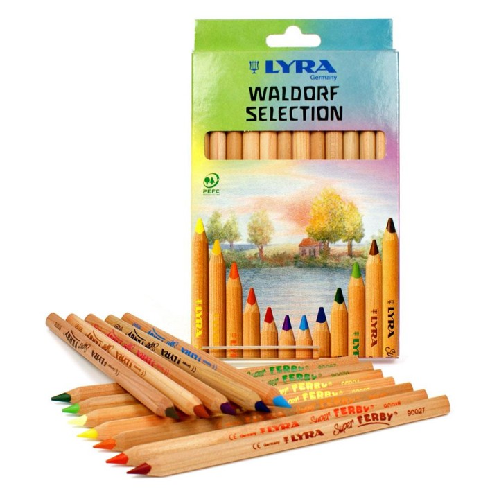 Lyra - lápices de madera Super Ferby de 12 colores - caja de carton