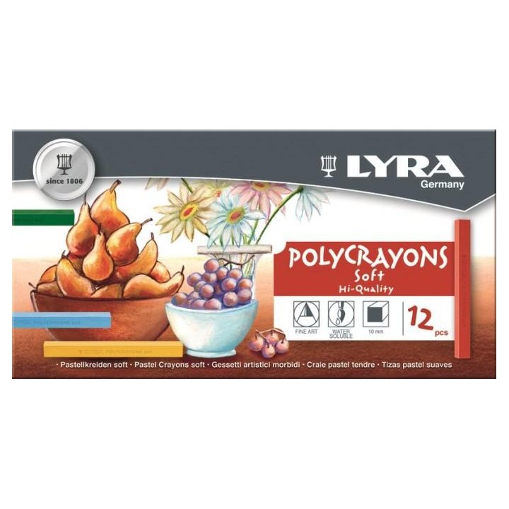 Barras de pastel Polycrayons 12