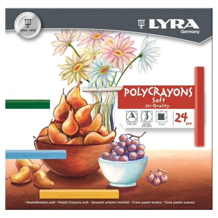 Barras de pastel Polycrayons 24