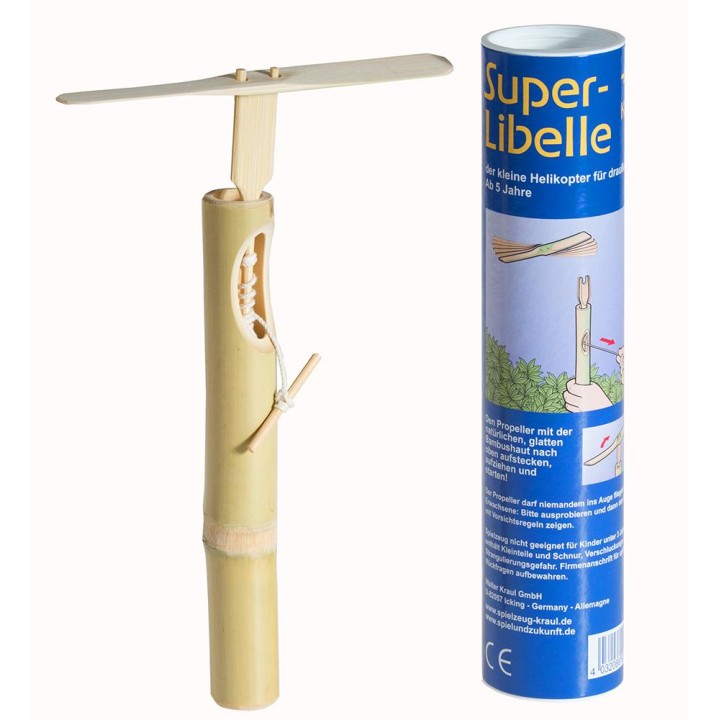 Super libélula de bambú