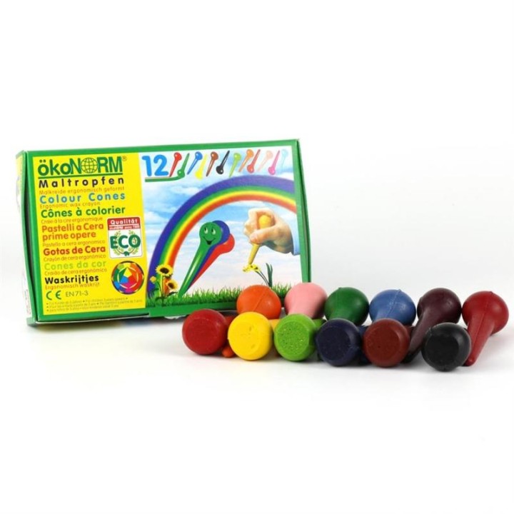 Gotas de cera 12 colores Ökonorm