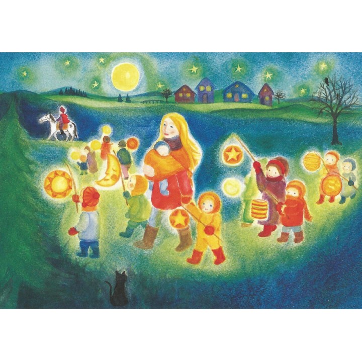 Postal - La procesión de san martin