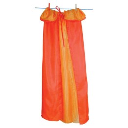 Capa de seda reversible - naranja - amarilla.
