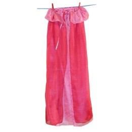 Capa de seda reversible - rosa - rojo.