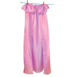 Capa de seda reversible - rosa - lavanda.