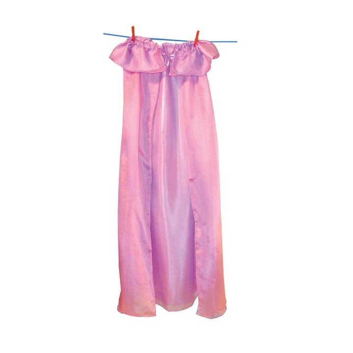 Capa de seda reversible - rosa - lavanda.