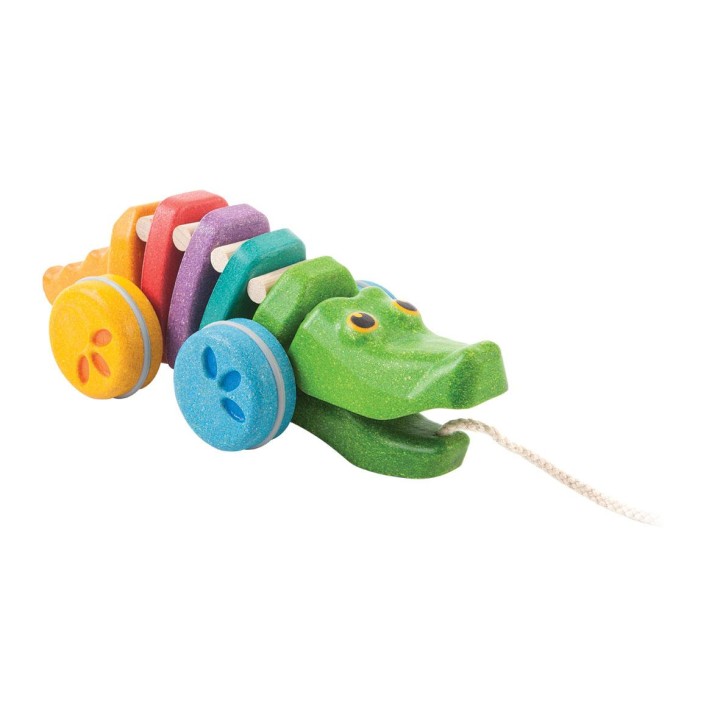 Cocodrilo arco iris de arrastre Plantoys
