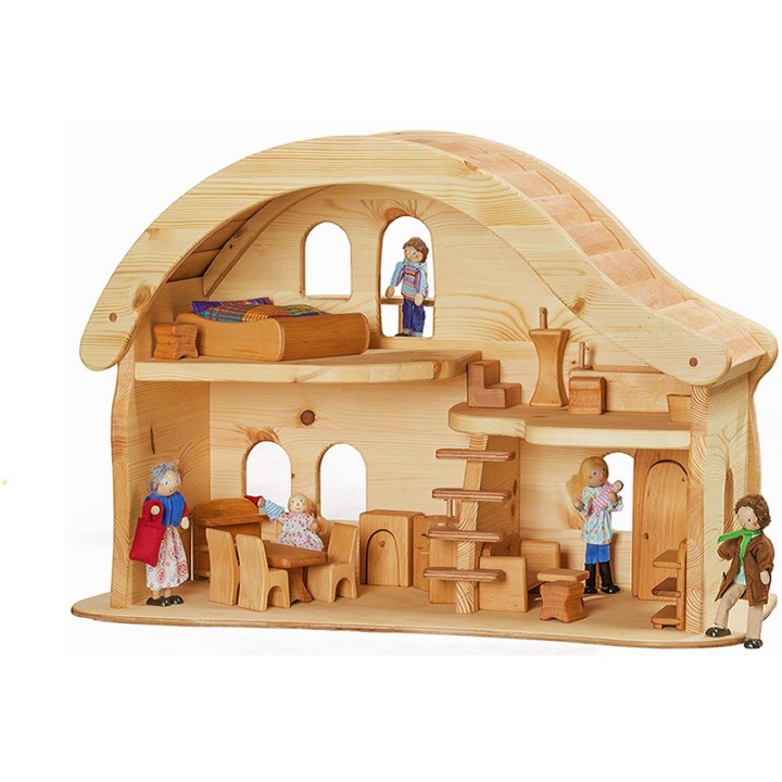Casa de muñecas con terasa