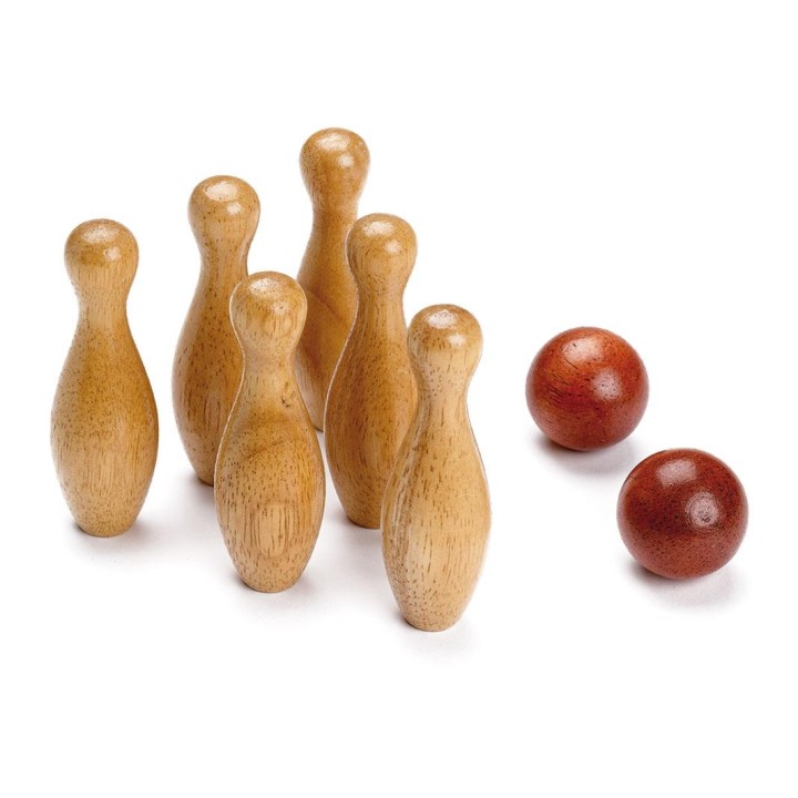 Mini bolos de madera