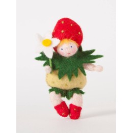 Muñeca flor bebe fresa
