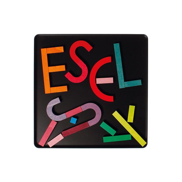 Juego de letras de madera