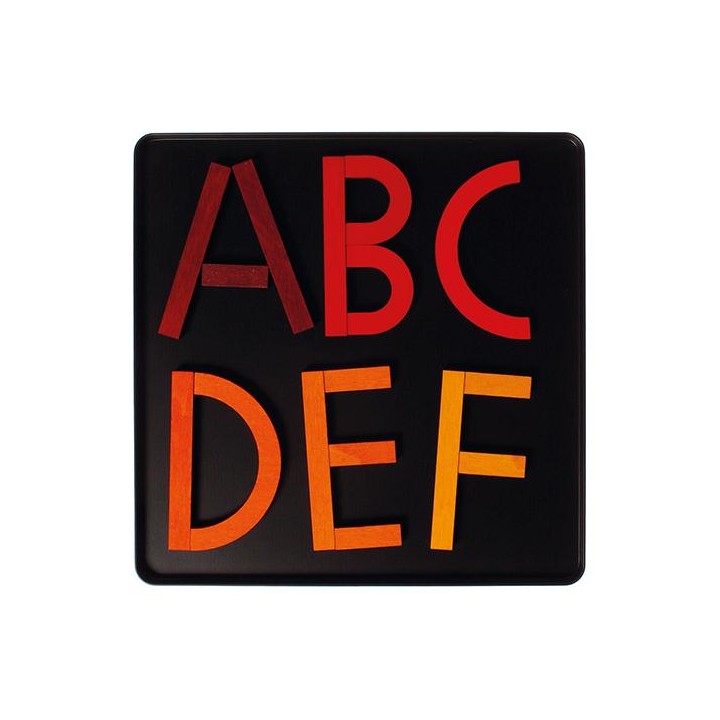 Juego de letras de madera
